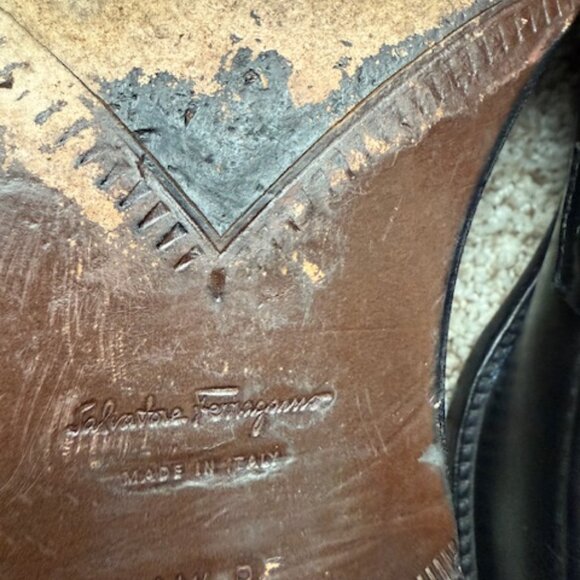 Pre-loved Salvatore Ferragamo Deeper Men's Loafer Size 11.5 Black - Picture 11 of 16